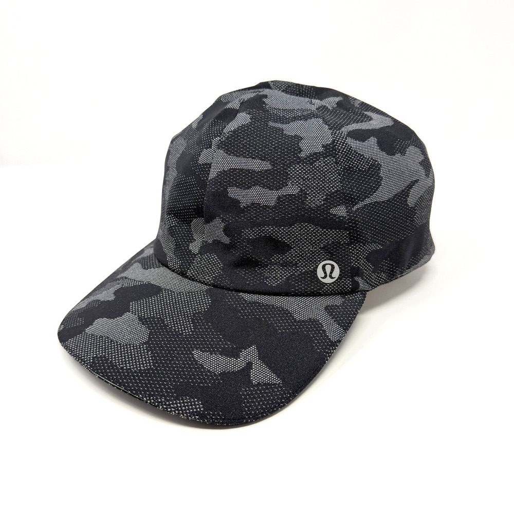 Lululemon Fast Free Run Hat OS Heritage 365 Camo Rhino Grey H3RG Running Cap